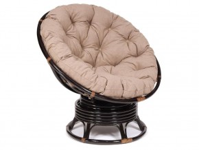 Кресло-качалка Papasan w 23/01 B с подушкой Antique brown, экошерсть Коричневый в Алапаевске - alapaevsk.магазин96.com | фото