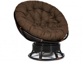 Кресло-качалка Papasan w 23/01 B с подушкой Antique brown, ткань Коричневый в Алапаевске - alapaevsk.магазин96.com | фото