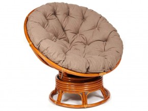 Кресло-качалка Papasan w 23/01 B с подушкой Cognac, экошерсть Коричневый в Алапаевске - alapaevsk.магазин96.com | фото