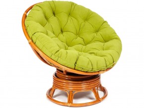 Кресло-качалка Papasan w 23/01 B с подушкой Cognac, флок Олива в Алапаевске - alapaevsk.магазин96.com | фото