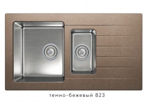 Мойка комбинированная Tolero twist TTS-890 Темно-бежевый 823 в Алапаевске - alapaevsk.магазин96.com | фото